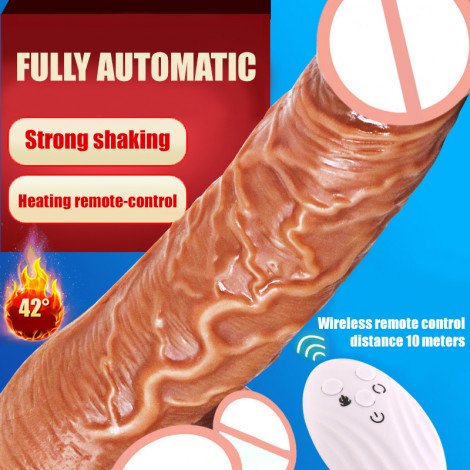 Simulation dildo Strong shock Wireless remote Heating
