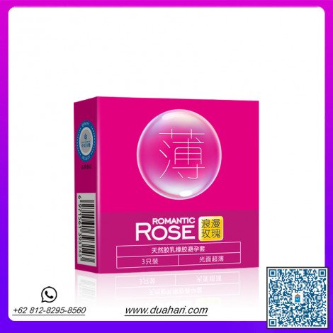 ROMANTIC Rose ultra-thin condom 3pc
